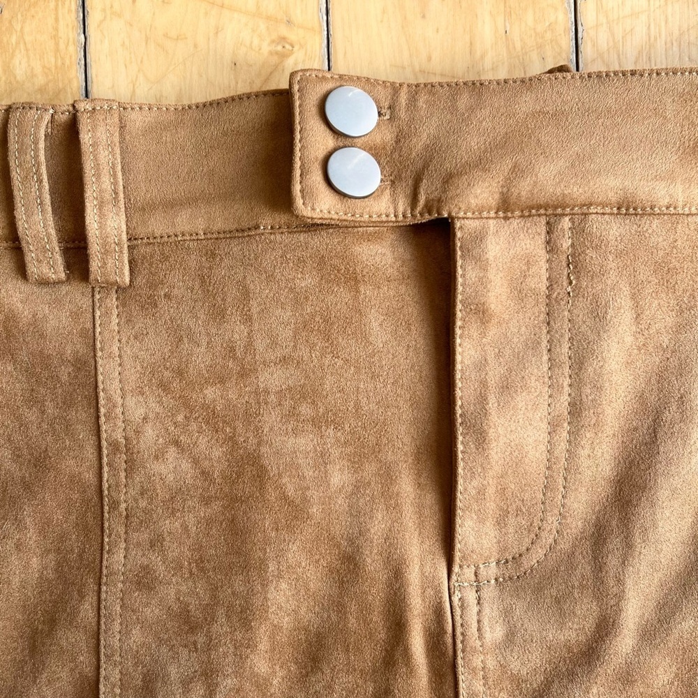 Seven Wonders Monah Suede Jacket & Mini Skirt Set – Ochre Brown, Size Medium NWT - Picture 10 of 12